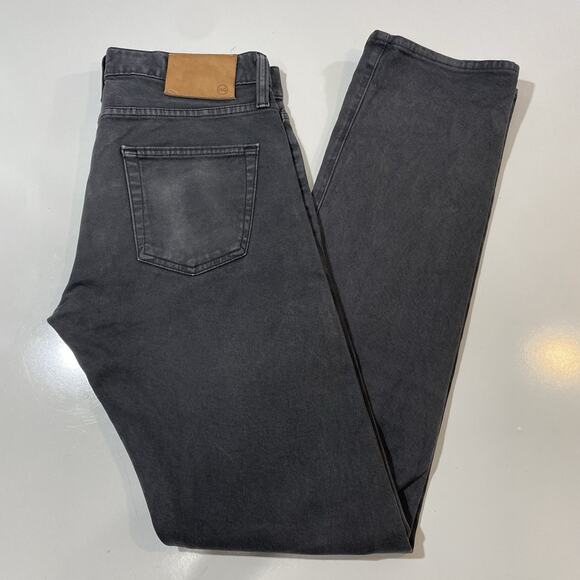 AG Adriano Goldschmied Men’s The Matchbox Slim Straight Black Denim Jeans 30x33 - Picture 3 of 10